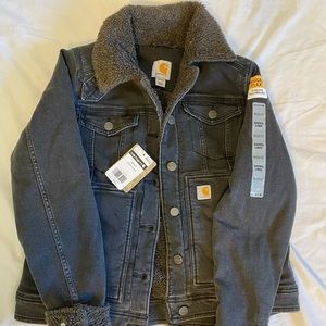 Sherpa lined denim jacket